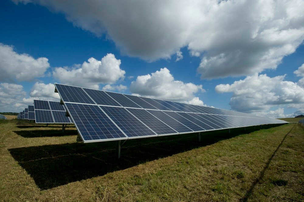 Solar farm panels